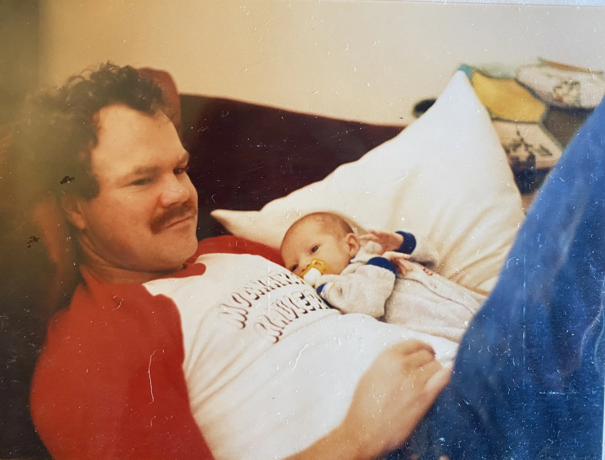  Emily Kyle with her dad. 